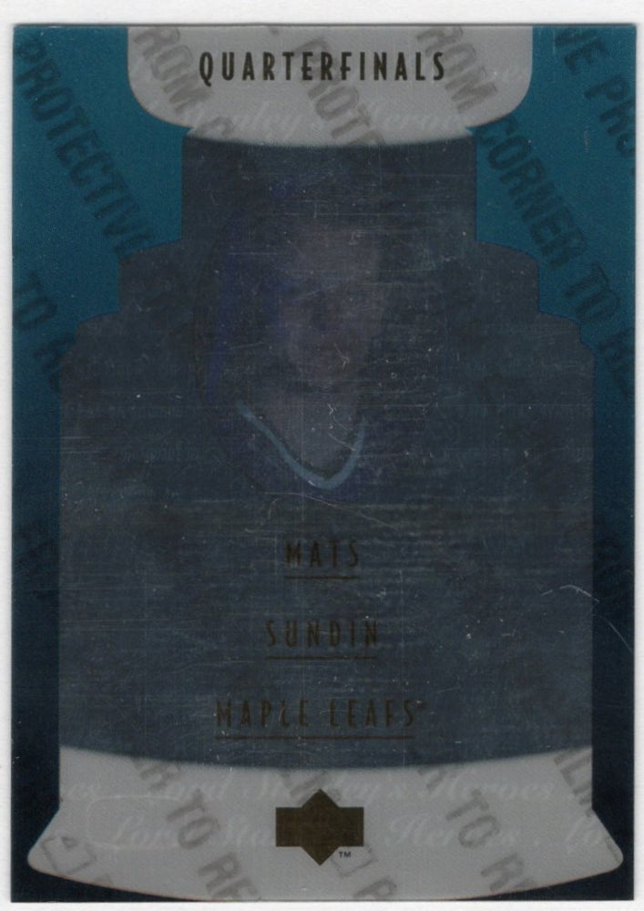 1996 Upper Deck Future Stanley Cup Hero Ls19 Mats Sundin /5000