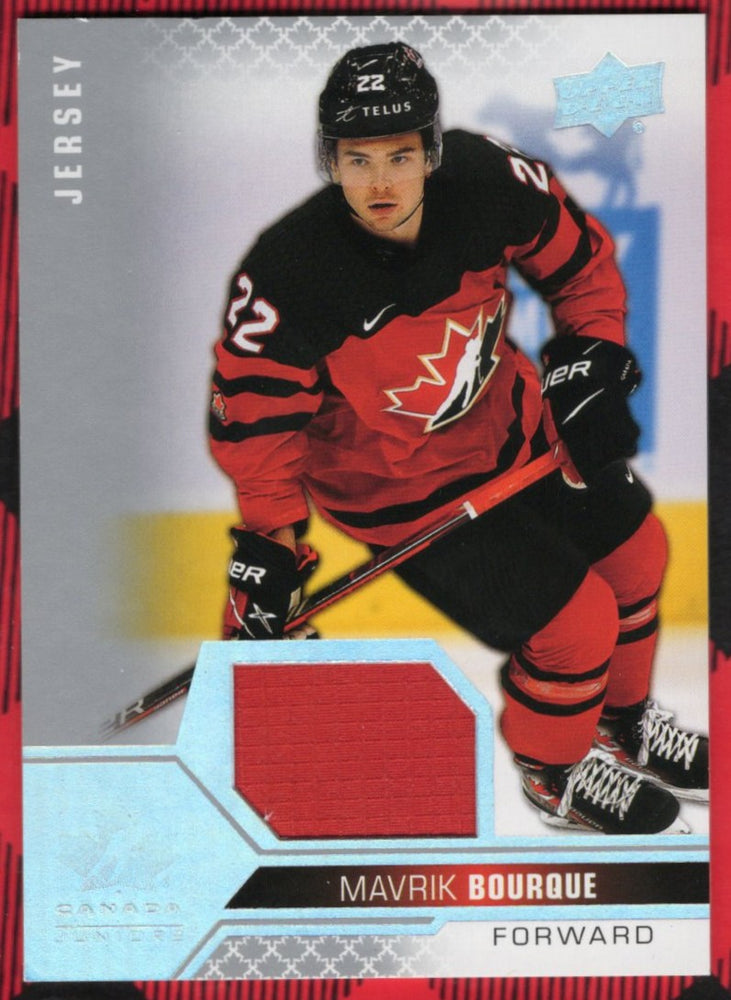 2022 Upper Deck Team Canada Juniors Jersey #4 Mavrik Bourque