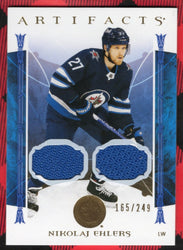 2022-23 Upper Deck Artifacts Dual Patch #79 Nikolaj Ehlers /249