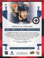 2022-23 Upper Deck Artifacts Dual Patch #79 Nikolaj Ehlers /249
