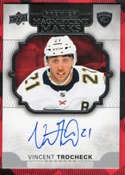 2017-18 Upper Deck Premier Hockey Magnificent Marks Mm-Vt Auto Vincent Trocheck