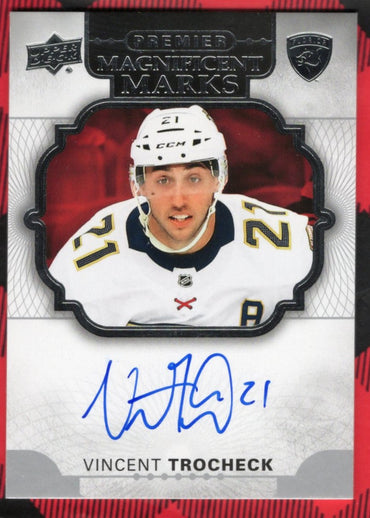 2017-18 Upper Deck Premier Hockey Magnificent Marks Mm-Vt Auto Vincent Trocheck