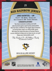 2019-20 Upper Deck Allure Red Rainbow Jersey #21 Jake Guentzel