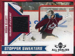 2010-11 Panini All Goalies Stopper Sweaters #17 Brain Elliott