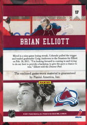 2010-11 Panini All Goalies Stopper Sweaters #17 Brain Elliott