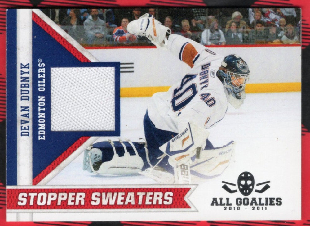 2010-11 Panini All Goalies Stopper Sweaters #11 Devan Dubnyk