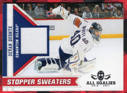 2010-11 Panini All Goalies Stopper Sweaters #11 Devan Dubnyk