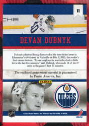 2010-11 Panini All Goalies Stopper Sweaters #11 Devan Dubnyk