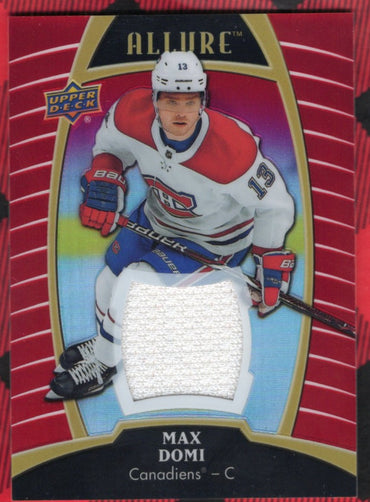 2019-20 Upper Deck Allure Red Rainbow Jersey #15 Max Domi