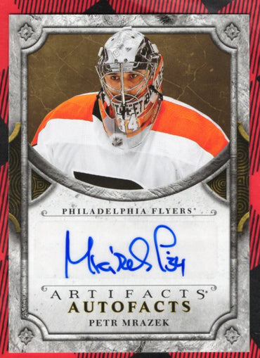 2018-19 Upper Deck Artifacts Autofacts A-Pm Auto Petr Mrazek