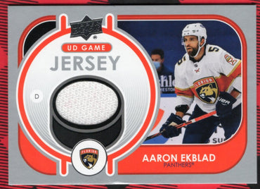 2021-22 Upper Deck Series 1 Ud Game Jersey Gj-Ae Aaron Ekblad