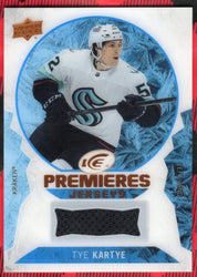 2023-24 Upper Deck Ud Ice Hockey Premieres Jerseys Ipj-Ka Rookie Rc Tye Kartye