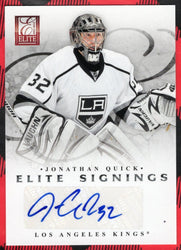 2011-12 Panini Elite Elite Signings #65 Auto Jonathan Quick