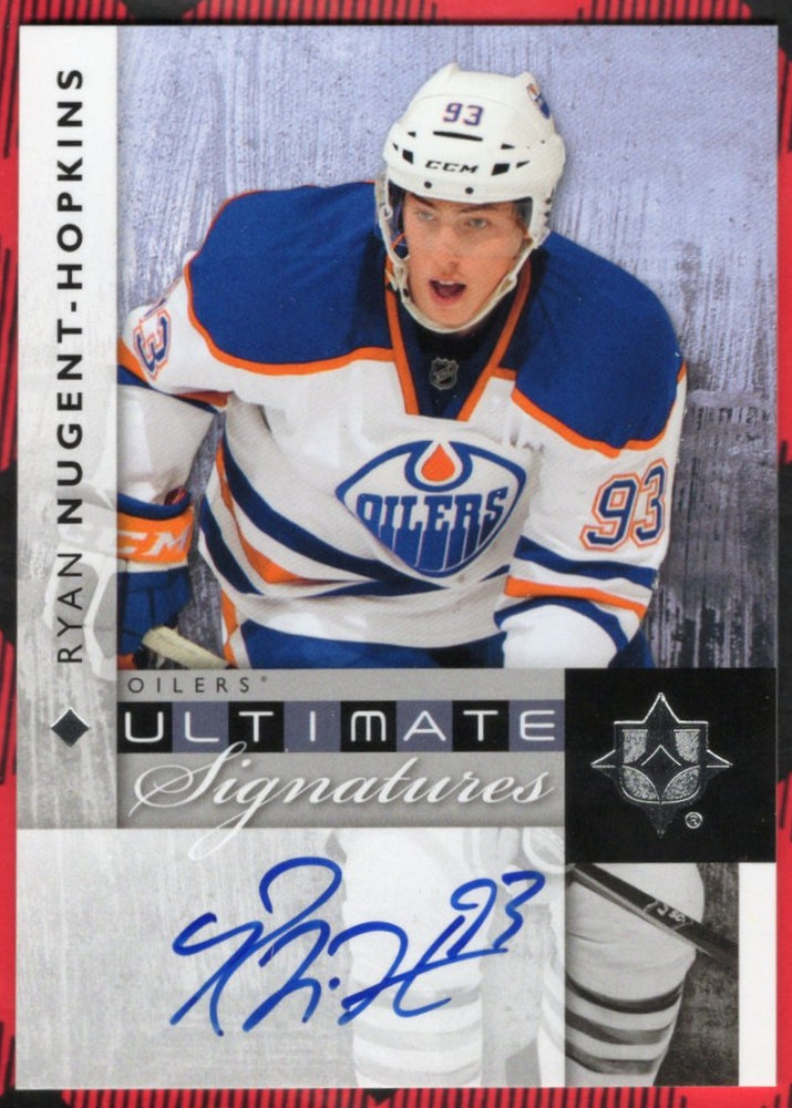 2011-12 Upper Deck Ultimate Collection Hockey Ultimate Signatures Us-Rn Auto Ryan Nugent-Hopkins