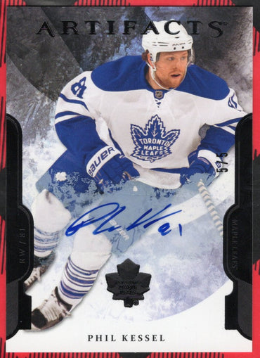 2011-12 Upper Deck Artifacts Black Auto 5/5 #81 Auto Phil Kessel /5