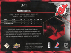 2011-12 Upper Deck Black Diamond Lustrous Rookies Lr-11 Rookie Rc Adam Henrique