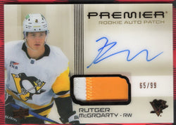 2024-25 Upper Deck Premier Hockey Rookie Auto Patch Hr-Rm Rookie Rc Auto Rutger Mcgroarty /50