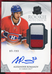2020-21 Upper Deck The Cup Rookie Auto Patch #154 Rookie Rc Auto Alexander Romanov /99