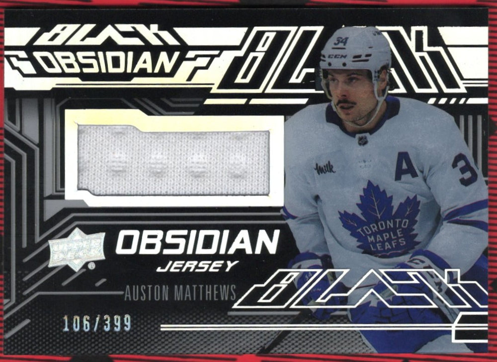 2022-23 Upper Deck Spx Obsidian Jersey Oj-Am Auston Matthews