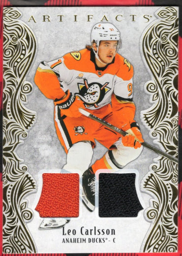 2025-26 Upper Deck Artifacts Gold Material #85 Leo Carlsson /299