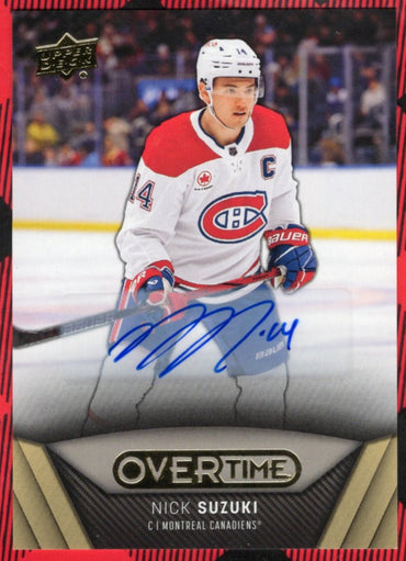 2024-25 Upper Deck Overtime Hockey Auto #65 Auto Nick Suzuki