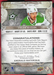 2024-25 Upper Deck Artifacts Emerald Materials #10 Tyler Seguin /65