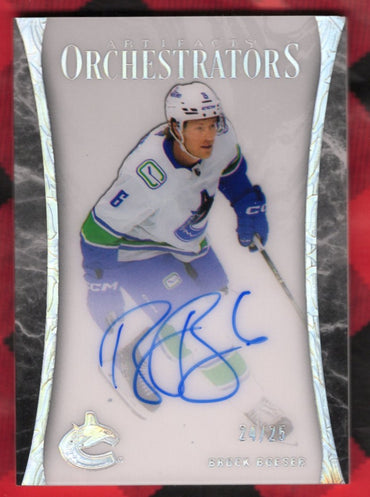 2024-25 Upper Deck Artifacts Orchestrators O-Bb Auto Brock Boeser /25
