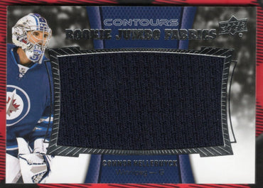 2015-16 Upper Deck Contours Hockey Rookie Jumbo Fabrics Rjj-Ch Rookie Rc Connor Hellebuyck
