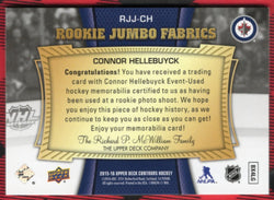 2015-16 Upper Deck Contours Hockey Rookie Jumbo Fabrics Rjj-Ch Rookie Rc Connor Hellebuyck