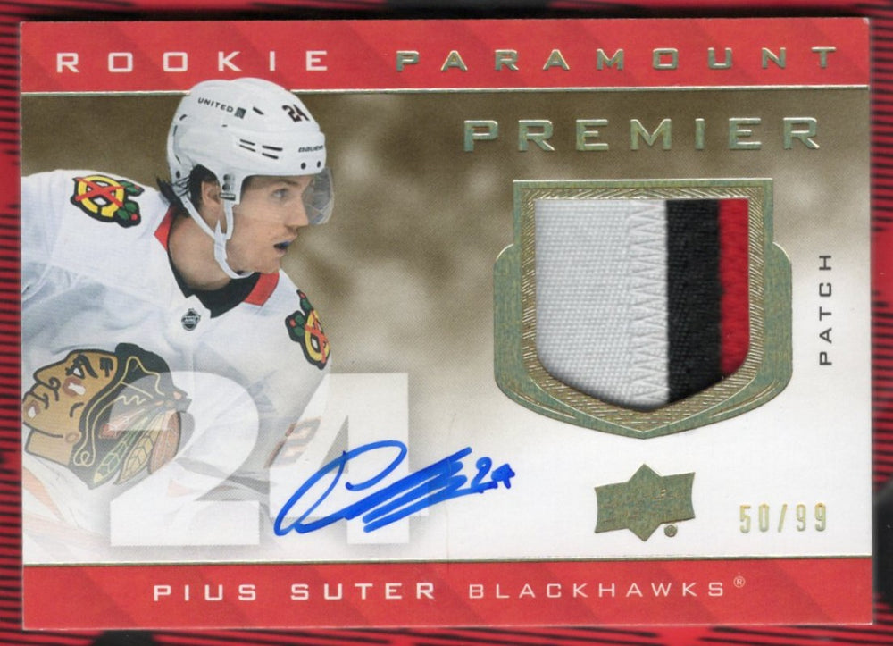 2020-21 Upper Deck Premier Rookie Paramount P-Ps Rookie Rc Auto Puis Suter /99