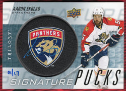 2016-17 Upper Deck Trilogy Signature Pucks #1/17 Sp-Ek Auto Aaron Ekblad /17
