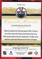2021-22 Upper Deck Exquisite Collection Exquisite Moments Ecm-Cm Connor Mcdavid 5/5