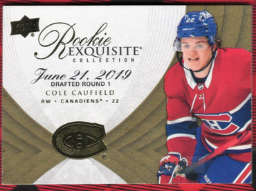 2021-22 Upper Deck Exquisite Collection Rookie Exquisite Collection 07R-Cc Rookie Rc Cole Caufield