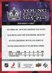 2008-09 Upper Deck Series 1 Young Guns #220 Rookie Rc Drew Doughty