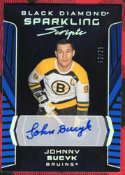 2025-26 Upper Deck Black Diamond Hockey Sparkling Scripts Spectrum Ss-Jb Auto Johnny Buyck /25