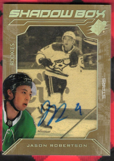 2020-21 Upper Deck Spx Hockey Shadowbox Rookies Sba-Jr Rookie Rc Auto Jason Robertson /175