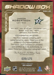 2020-21 Upper Deck Spx Hockey Shadowbox Rookies Sba-Jr Rookie Rc Auto Jason Robertson /175