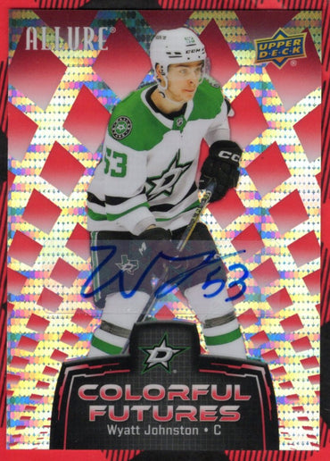 2024-25 Upper Deck Allure Colorful Futures Cf-11 Rookie Rc Auto Wyatt Johnston