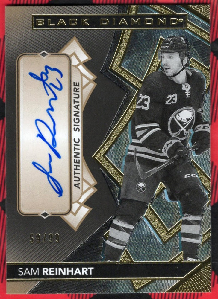 2020-21 Upper Deck Black Diamond Hockey Authentic Signature Bdb-Sr Auto Sam Reinhart /99