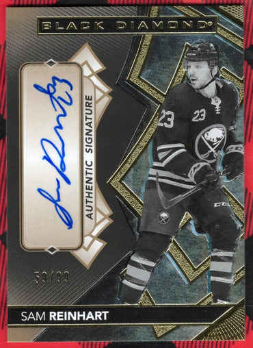 2020-21 Upper Deck Black Diamond Hockey Authentic Signature Bdb-Sr Auto Sam Reinhart /99
