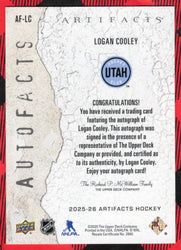 2025-26 Upper Deck Artifacts Autofacts Af-Lc Auto Logan Cooley