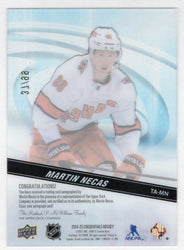 2024-25 Upper Deck Credentials Hockey Clear Ticket Access Ta-Mn Auto Martin Necas /99