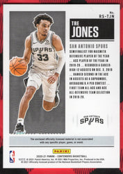 2020-21 Panini Contenders Rookie Ticket Patch Rd-Tjn Rookie Rc Tre Jones