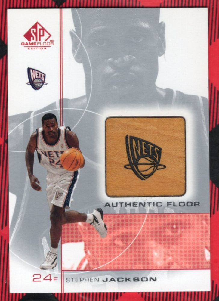 2001 Upper Deck Sp Game Floor Authentic Floor Sj Stephen Jackson