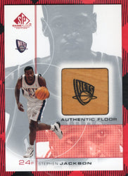 2001 Upper Deck Sp Game Floor Authentic Floor Sj Stephen Jackson