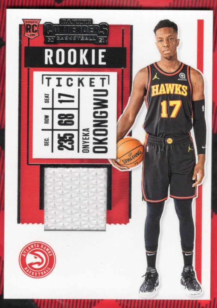 2020-21 Panini Contenders Rookie Ticket Patch Rs-Ook Rookie Rc Onyeka Okongwu