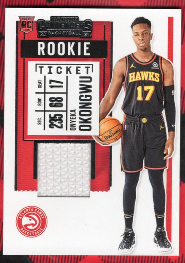 2020-21 Panini Contenders Rookie Ticket Patch Rs-Ook Rookie Rc Onyeka Okongwu