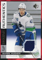 2019-20 Upper Deck Sp Hockey Sp Rookie Authentics #136 Rookie Rc Quinn Hughes