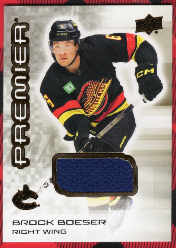 2024-25 Upper Deck Premier Bronze Jersey #64 Brock Boeser
