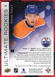 2024-25 Upper Deck Ultimate Collection Ultimate Rookies #134 Rookie Rc Noah Philp /499